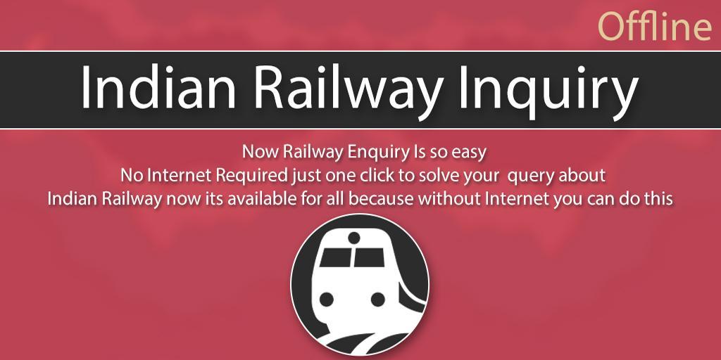 Indian Railway Enquiry Offline - Railway Timetable screenshot 1