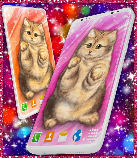 Cute Cat Live Wallpaper ❤️ Fluffy Kitty Wallpapers screenshot 6