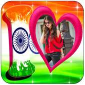 Indian Flag Letter Photo Frame:Republic Day Photo on 9Apps