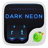 Dark Neon GO Keyboard Theme
