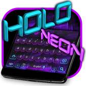 Holo Keyboard Neon Tech Theme on 9Apps