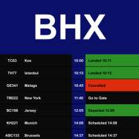 Flight Board - Birmingham Airport (BHX) on 9Apps