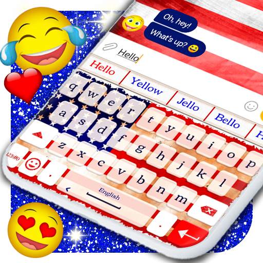 American Keyboard Emoji ⭐ Best Keyboard Themes