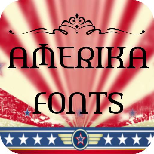 Amerika Font for FlipFont , Cool Fonts Text Free