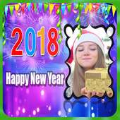 Happy New Year 2018 Photo Greetings Frame