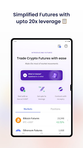 CoinDCX:Bitcoin Investment App 10 تصوير الشاشة
