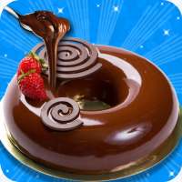 Strawberry Chocolate Mirror Glaze Cake! Koki diy on 9Apps