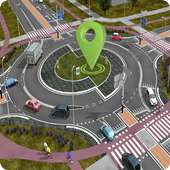 GPS Traffic Driving Route Finder Peta Arah Gratis