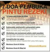 Doa Pembuka Rezeki: Doa Murah Rezeki (Doa Rezeki Lancar) - Poster Dakwah  Yufid TV 