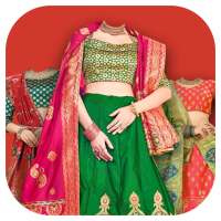 Women Netted Lehenga Choli Suit on 9Apps