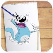 How to Draw Oggy and The Cockroaches on 9Apps