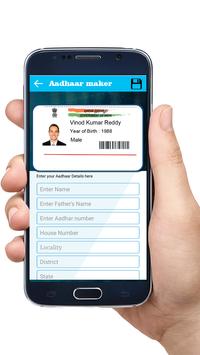Fake Aadhar Card Maker Prank screenshot 4