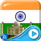 Bendera India Kertas Dinding