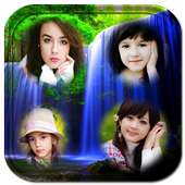 Waterfall photo collage frames