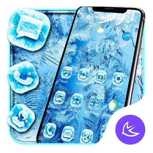 Ice Flower APUS Launcher theme