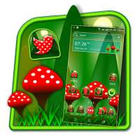 Red Mushroom Green Launcher Theme