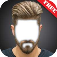 Homens Penteado Camera Photo Montage