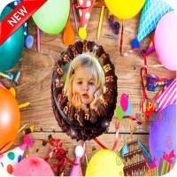 Foto y nombre en el pastel de cumpleaños-Nuevo on 9Apps