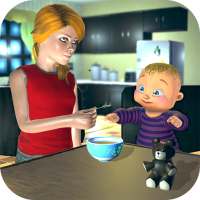 echte Mutter Baby-Spiele 3d: virtuelle Familie sim