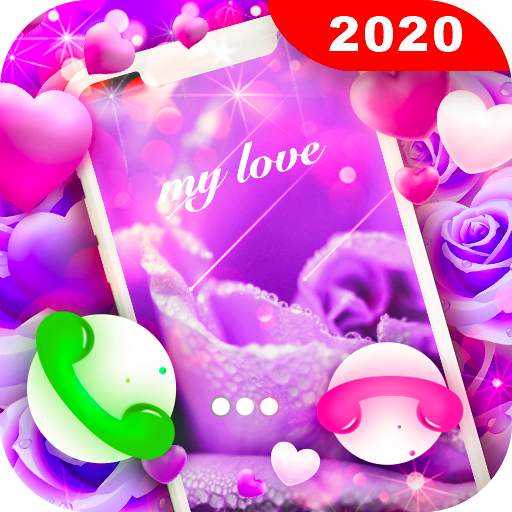 Love Phone Screen Themes - Color Flash Call