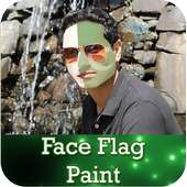 Pakistan Flag on Face - 14 August Independence Day