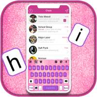 Pink Girly SMS Background ng Keybord