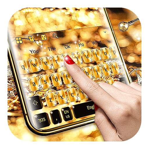 Sparkle Gold Jewelry Keyboard