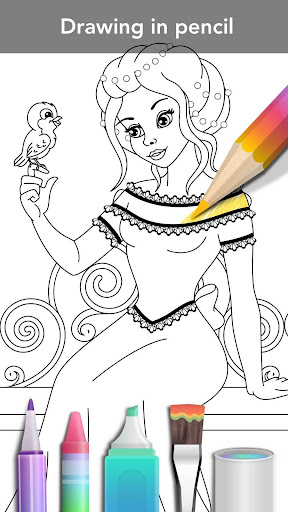 Princess coloring book screenshot 3
