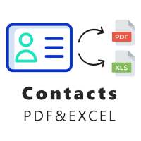C2E - تصدير جهات الاتصال إلى اكسل و PDF