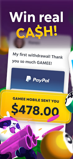 GAMEE Prizes - Play Free Games, WIN REAL CASH! 1 تصوير الشاشة