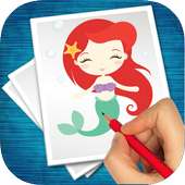 Mermaid coloring book
