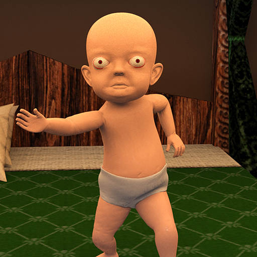 Scary Baby & Dark Yellow House Game 3D
