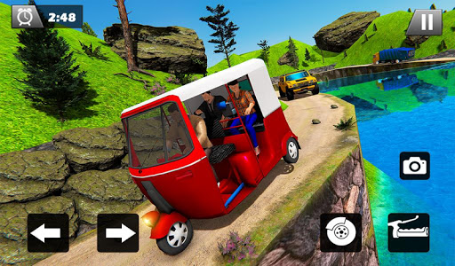 Tuk Tuk Driver Offroad Drive: Transport Passenger screenshot 8