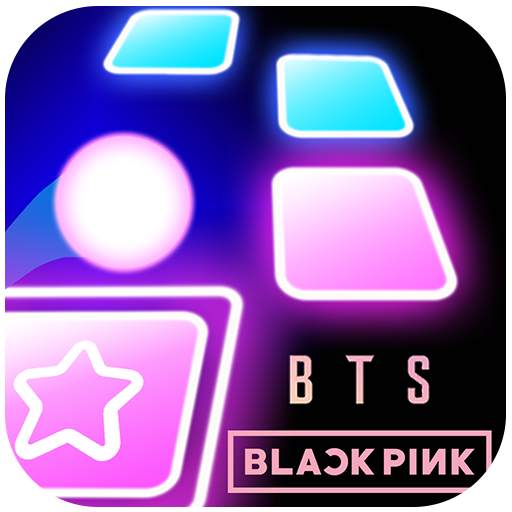 BTS & BLACK PINK Tiles Hop Ball - Neon EDM Rush