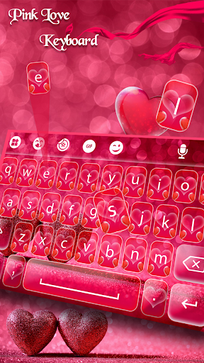 pink love keyboard apk