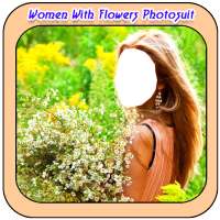 Women With Flowers Photo Suit