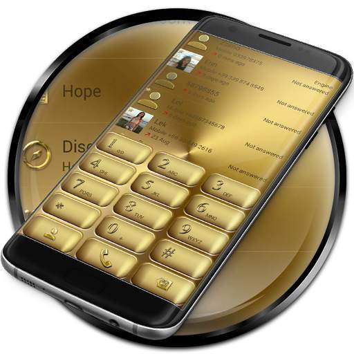 Dialer Solid Gold Theme for Drupe and ExDialer