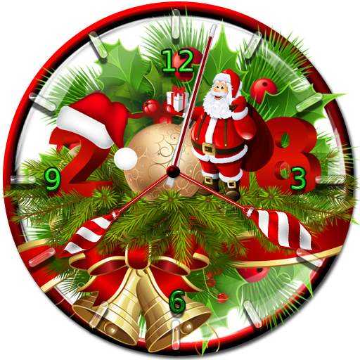Santa  Claus Clock (HD Themes)