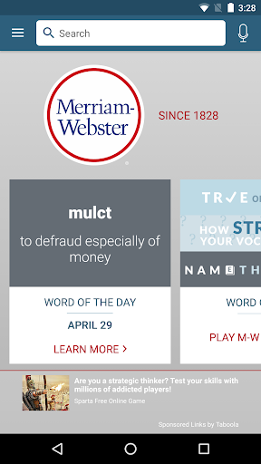 Dictionary - Merriam-Webster screenshot 1