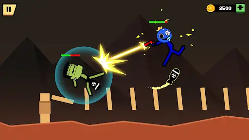 Stickman Fight with 12 Weapons - Marble & Ragdoll battle in Unity