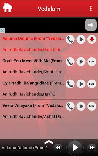 Vedalam Tamil Movie Songs screenshot 2
