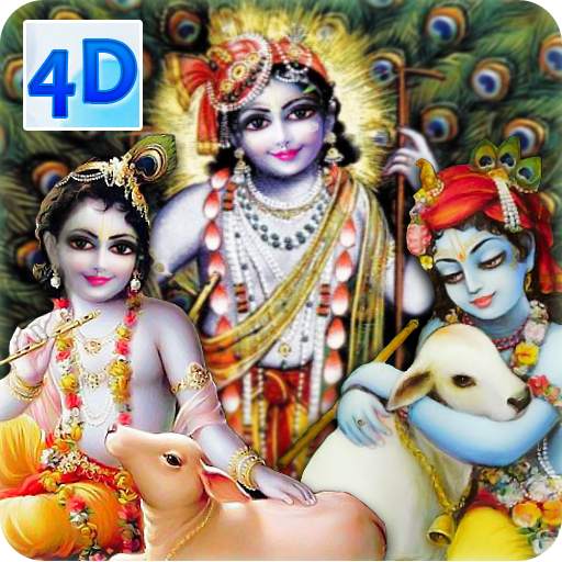 4D Krishna & Cows Live Wallpaper