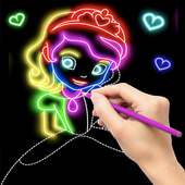 Glow drawing for kids