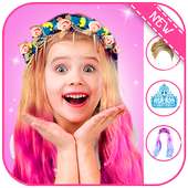 change hair salon girls camera : new makeup style on 9Apps