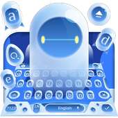 white robot keyboard max hero blue bay on 9Apps