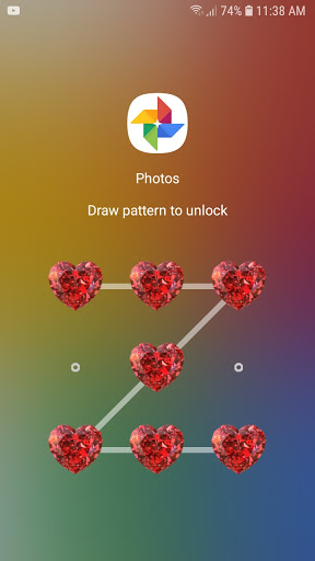 AppLock Love (app lock love pattern locker) स्क्रीनशॉट 2