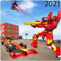 新しいレッドレンジャーロボットフォーミュラカー変換戦争20