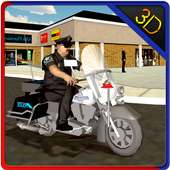 Полиция мотоцикл гонщик сим