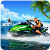 Jet boat racing 3D: water surfer driving game