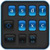 Simple Blue Black Keyboard